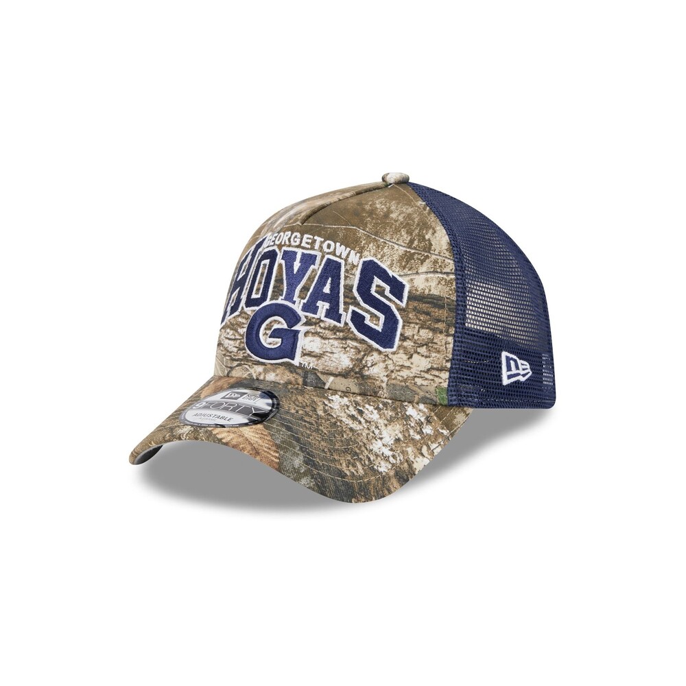 New Era Georgetown Hoyas Active 9FORTY A-Frame Trucker Hat - One Size